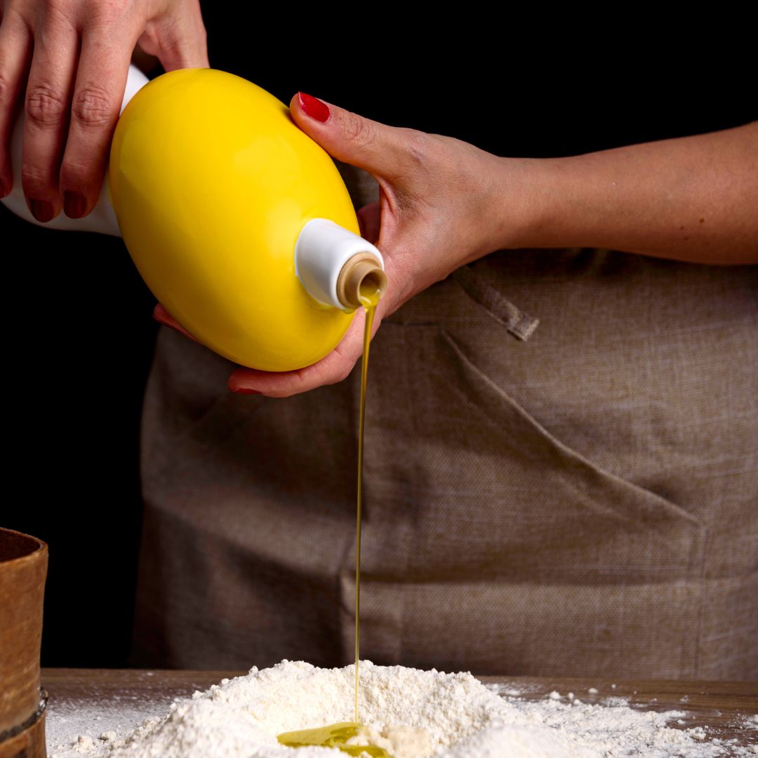 Glas Bio-Olivenöl extra vergine • 500 ml • Gelb