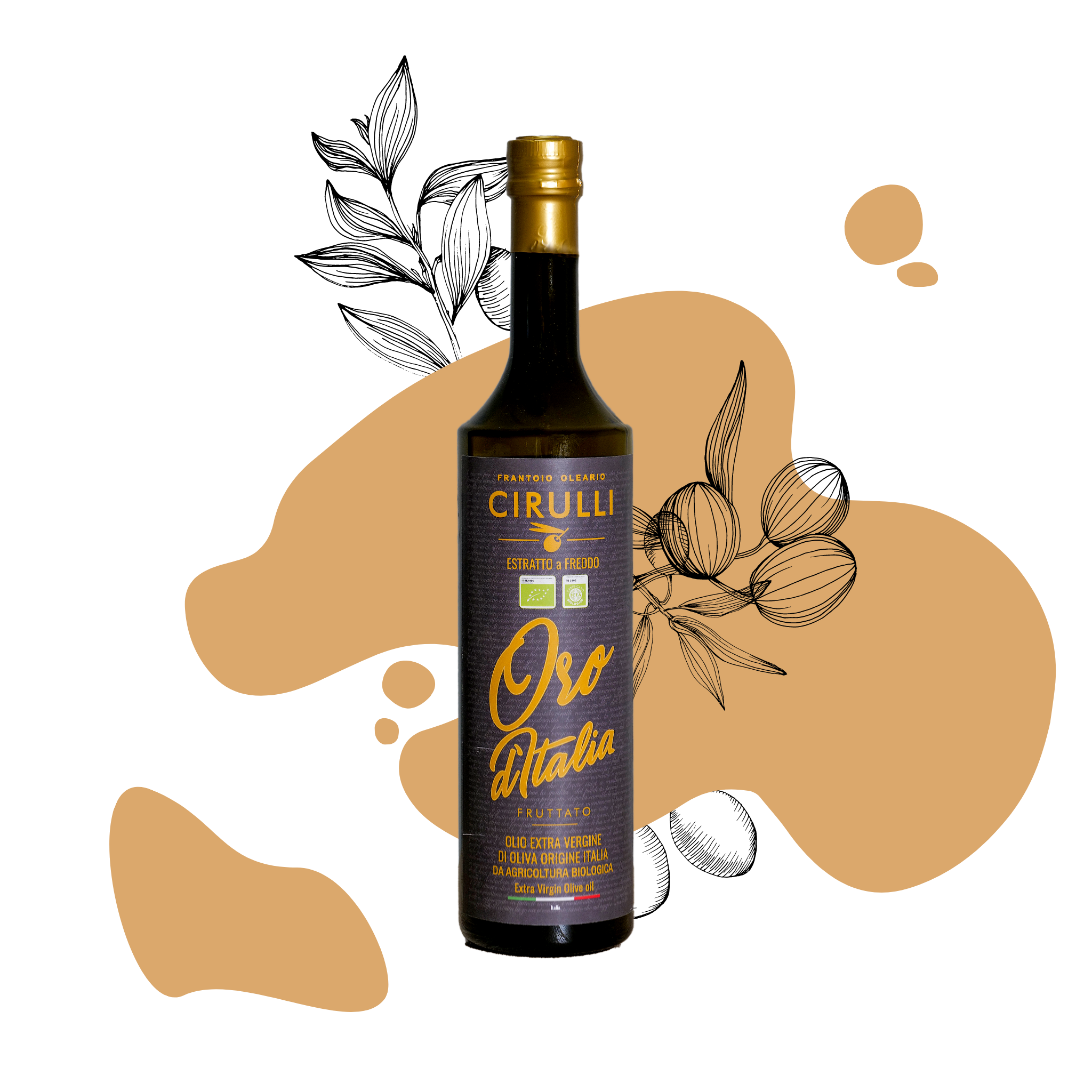 1 Flasche Bio-Olivenöl extra vergine • 750 ml