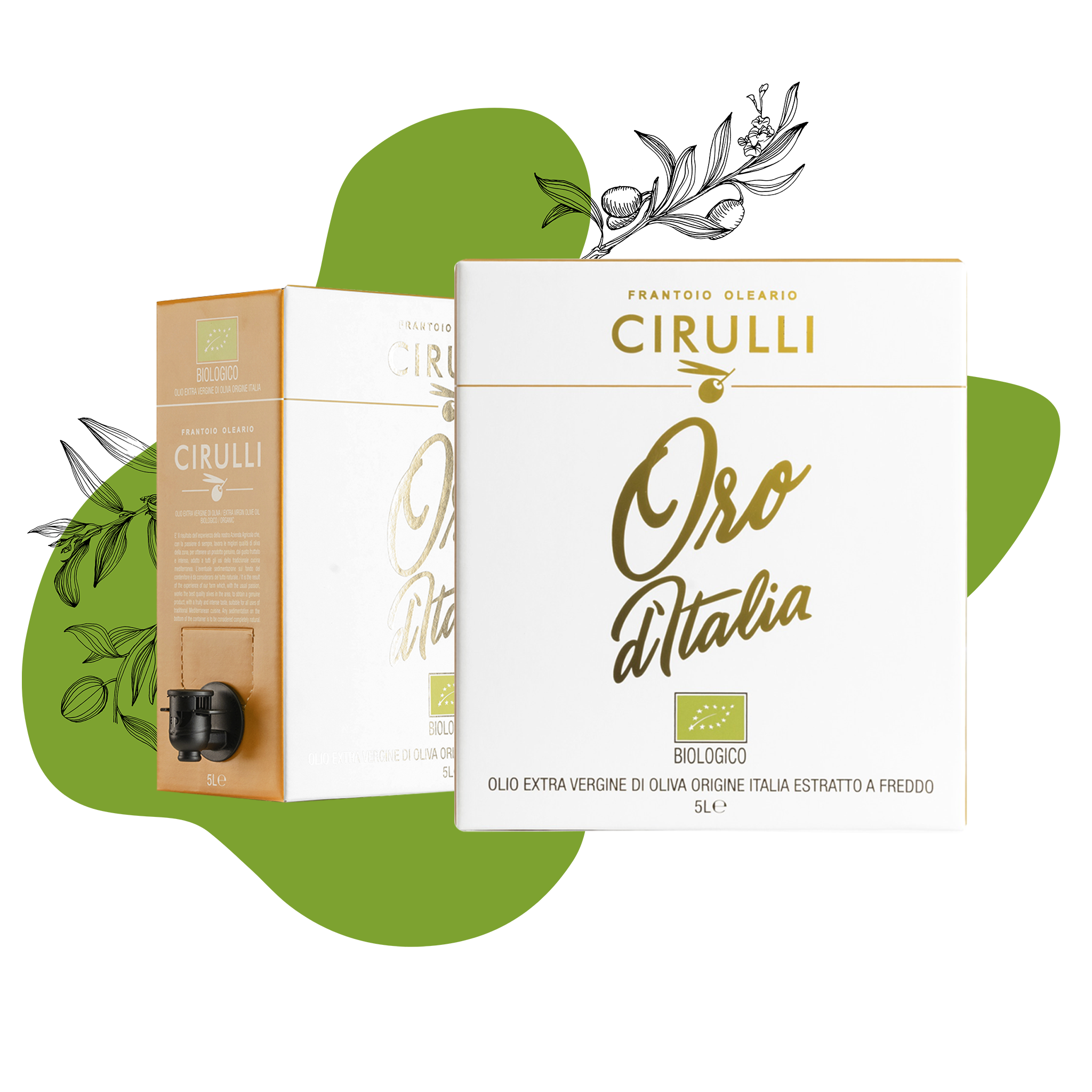 Bag-in-Box mit Bio-Olivenöl extra vergine • 5 Liter