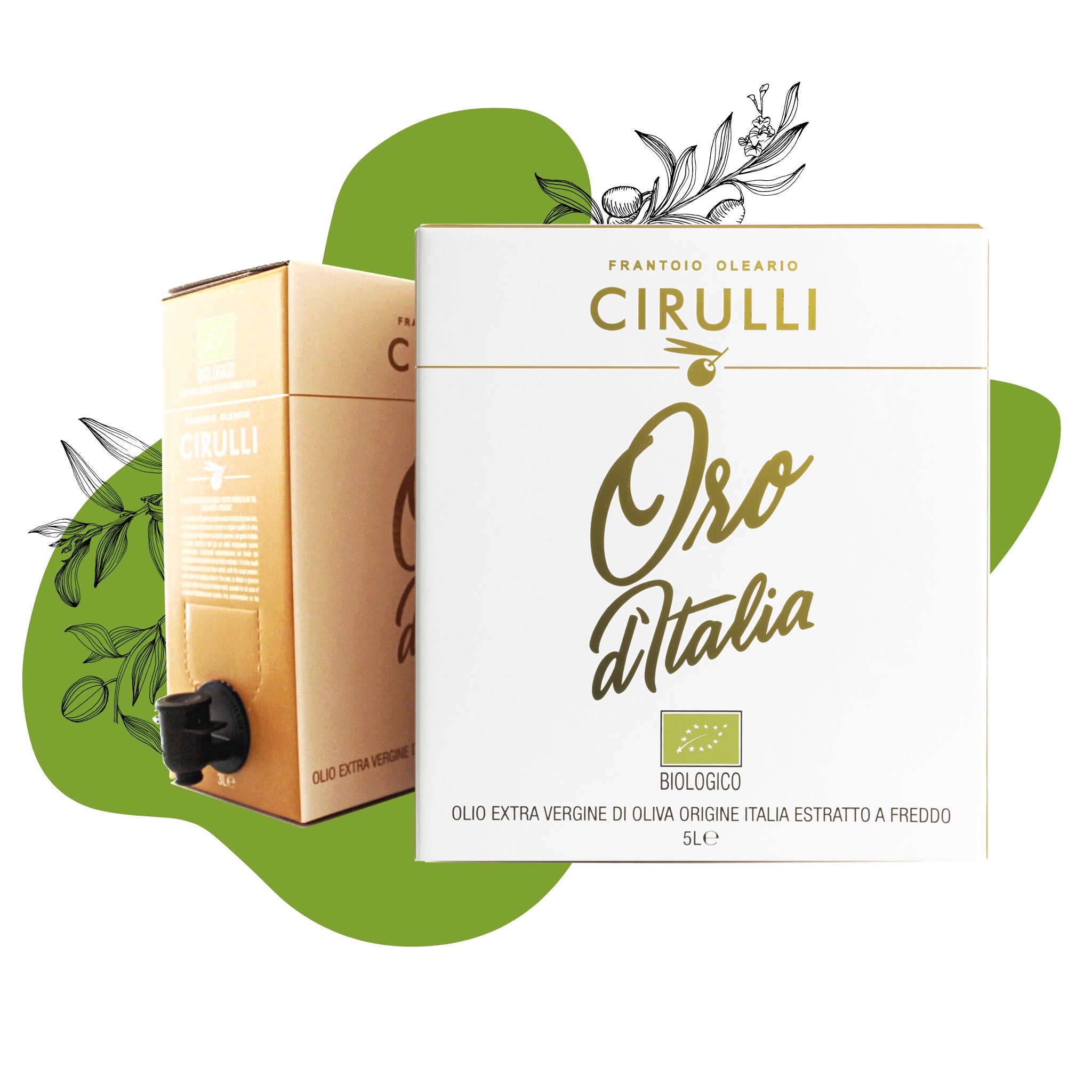Bag-in-Box mit Bio-Olivenöl extra vergine • 5 Liter