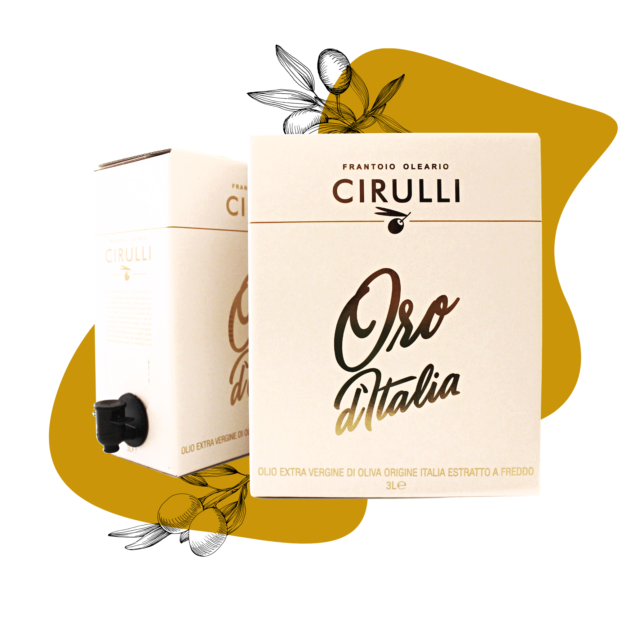 Bag-in-Box mit nativem Olivenöl extra • 3 Liter