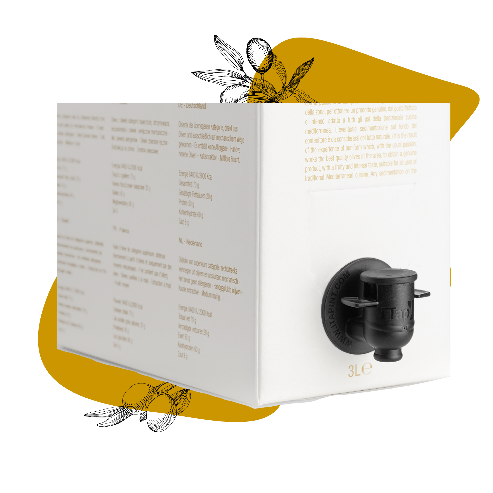Bag-in-Box mit nativem Olivenöl extra • 3 Liter