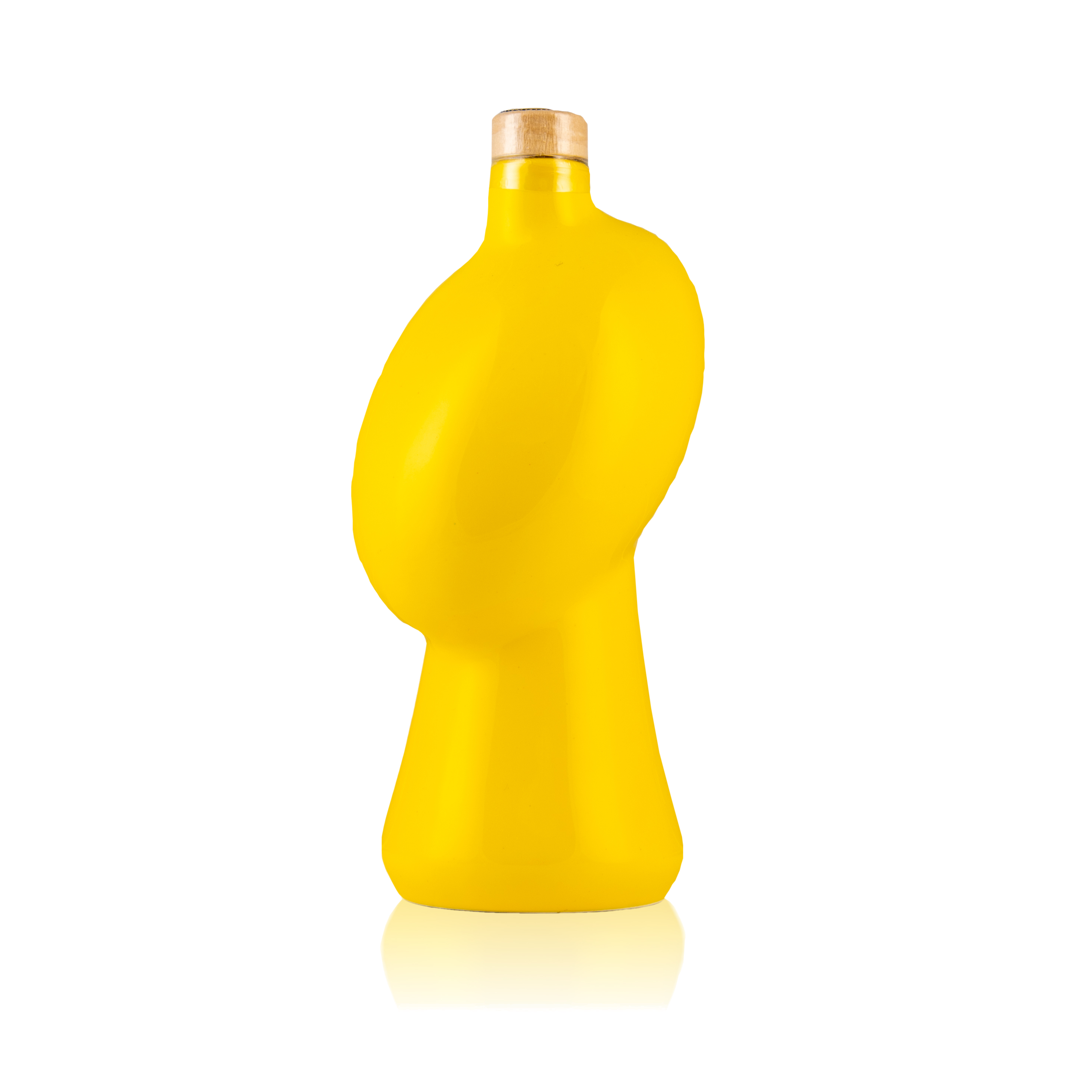 Glas mit nativem Olivenöl extra • 500 ml • Ganz gelb