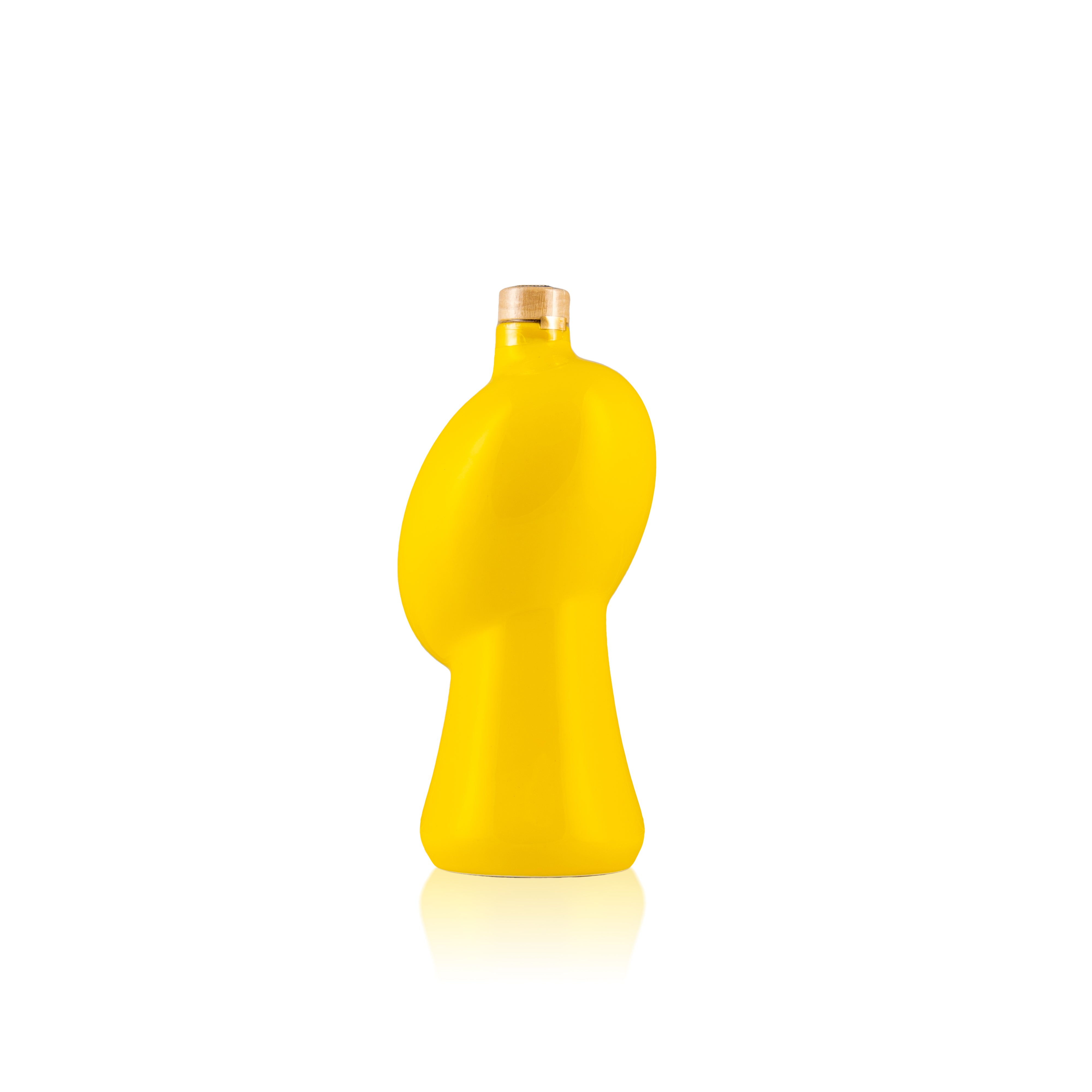 Glas mit nativem Olivenöl extra • 500 ml • Ganz gelb