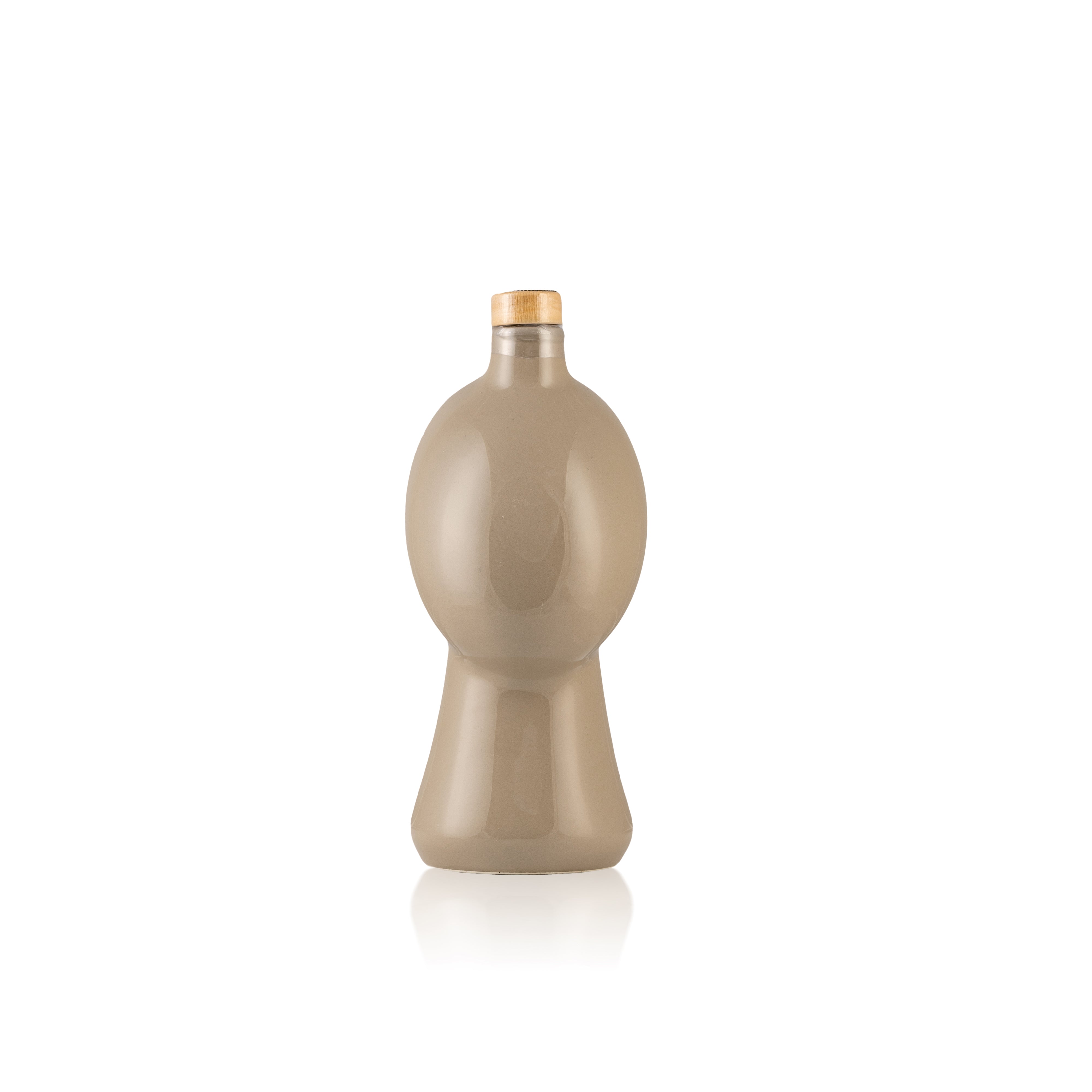 Glas mit nativem Olivenöl extra • 500 ml • Ganz taubengrau