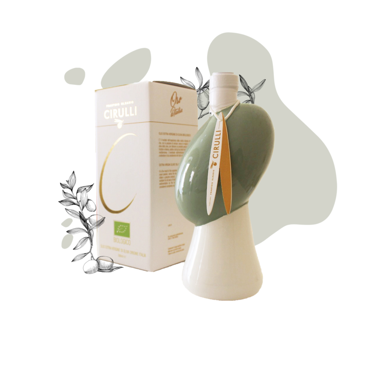 Ölkanne mit nativem Olivenöl extra • 500ml • Olivengrün